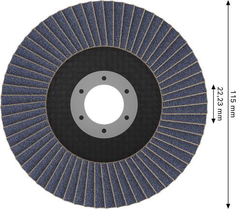 قرص رفرف Bosch X451 مقاس 115 مم G40 بقطر 22.23 مم.